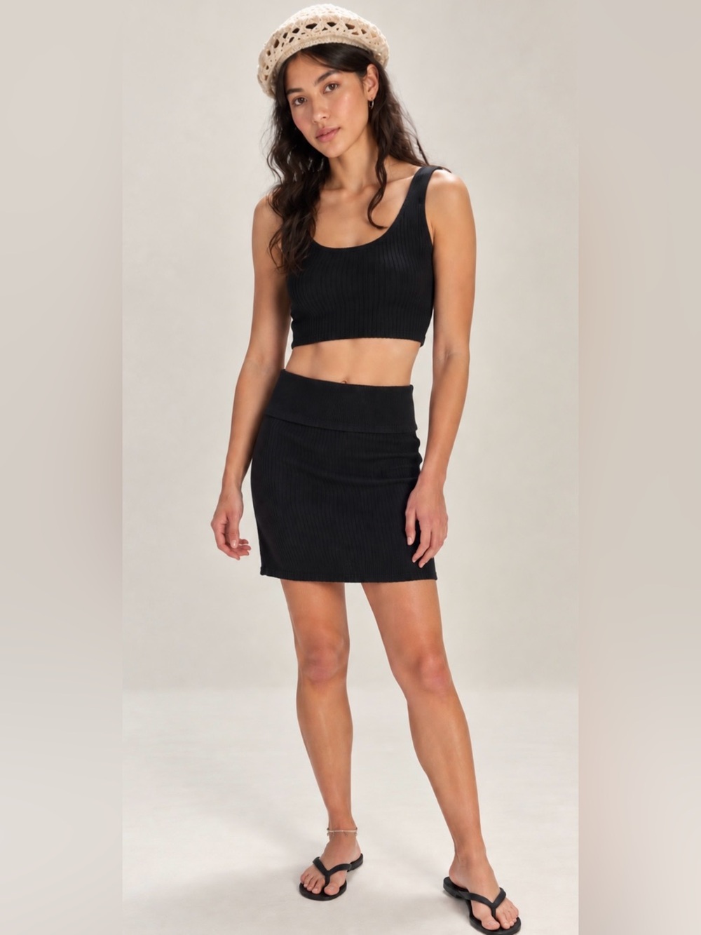 Free People FB Beach wider top stretch short Skirt